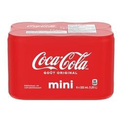Coca-Cola Cola Cannettes 6x222.0 ml, 0,37 $/100ml