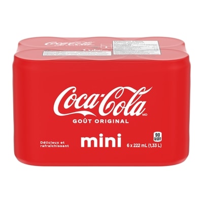 Coca-Cola Cola Cannettes 6x222.0 ml, 0,32 $/100ml