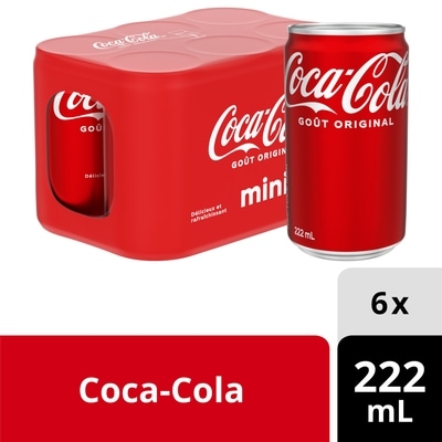 Coca-Cola Cola Cannettes 6x222.0 ml, 0,40 $/100ml