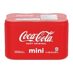 Coca-Cola Cola Cannettes 6x222.0 ml, 0,40 $/100ml