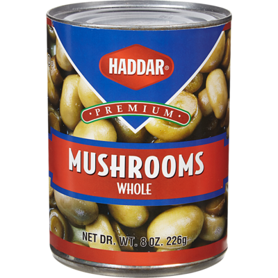Haddar Whole Mushrooms 227 g, $1.89/100g