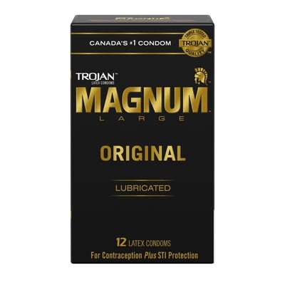 Trojan Magnum Original Lubricated Condoms 12 ea, $1.12/1ea