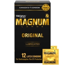Trojan Condoms lubrifie Original Magnum 12 ea, 0,90 $/1ch