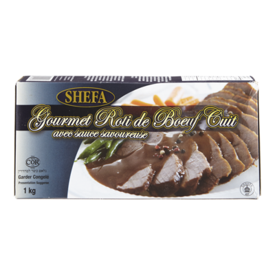 Shefa Rôti de bœuf gourmet casher 1 kg, 6,50 $/100g