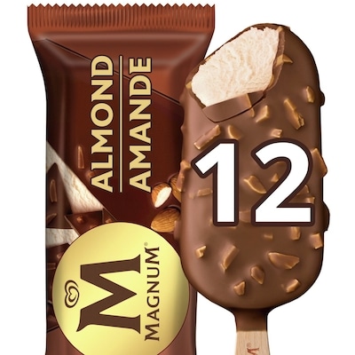 Magnum Crème Glacée Amande 12x100.0 ml, 2,75 $/100ml
