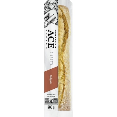 ACE Multigrain Ciabatta Demi 280 g, $1.09/100g