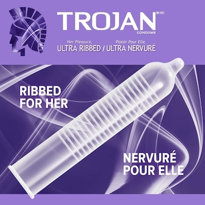 Her Pleasure Ultra Ribbed Lubricated Condoms