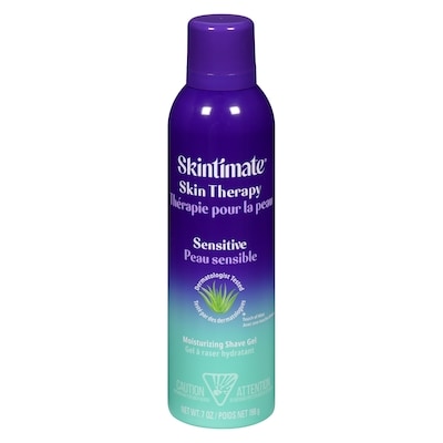 Skintimate Gel à raser pour femmes Skintimate Skin Therapy pour peau sensible 198 g, 2,17 $/100ml