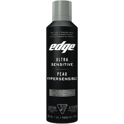 EDGE Gel à raser pour hommes, peau hypersensible 198 g, 2,27 $/100ml