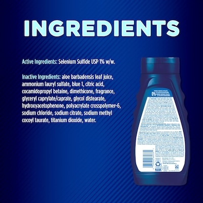 Shampooing antipelliculaire & revitalisant 2-en-1, 1% sulfure de sélénium