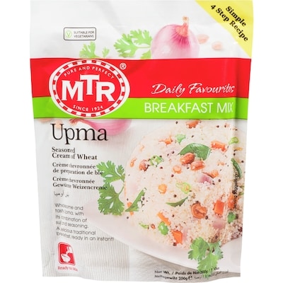 MTR Mélange à déjeuner Upma 200 g, 1,25 $/100g