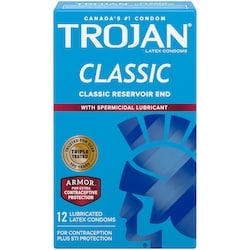 Trojan Classic Lubricated Condoms, With Spermicidal Lubricant 12 ea, $0.92/1ea