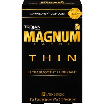 Trojan Magnum Thin Condoms 12 ea, $1.04/1ea
