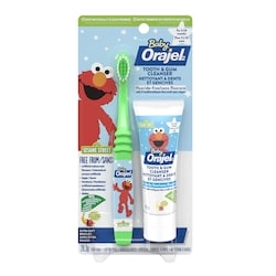 Tooth and Gum Cleanser with Toothbrush, Apple & Banana