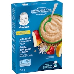 Nestlé Gerber Stage Multigrain Oatmeal Fruit Baby Cereal 227