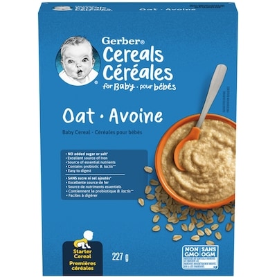 Nestlé Gerber Oat Baby Cereal 227 g, $1.98/100g