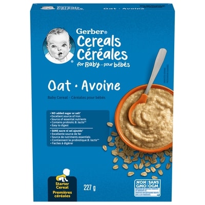 Nestlé Gerber Oat Baby Cereal 227 g, $2.42/100g