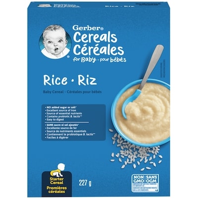 Nestlé Gerber Rice Cereal 227 g, $1.98/100g