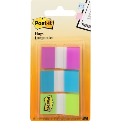 3M Flags, Purple, Beige, Green,  0.94 in x 1.7 in 1 ea, $4.00/1ea
