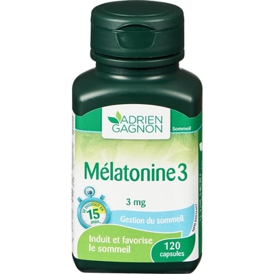 Adrien Gagnon Melatonin 3 120 ea, 0,13 $/1ch