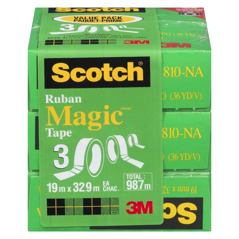 Scotch Magic Tape, Pack of 3