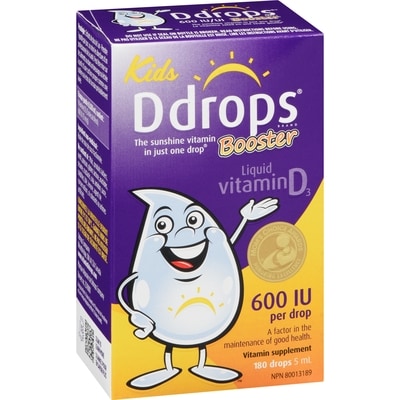 Kids Booster Liquid Vitamin D3 600 IU