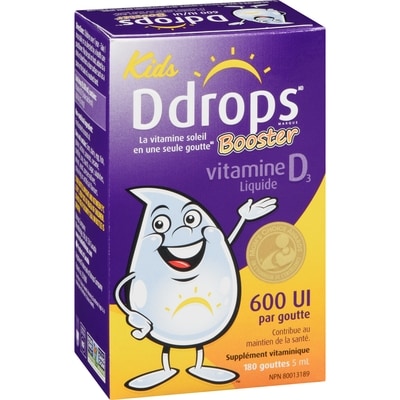 Booster Vitamine D3 en liquide 600 UI pour enfants