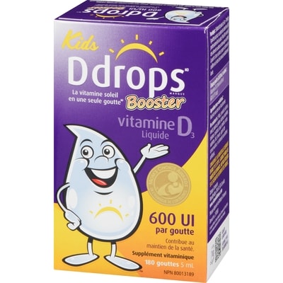 Booster Vitamine D3 en liquide 600 UI pour enfants