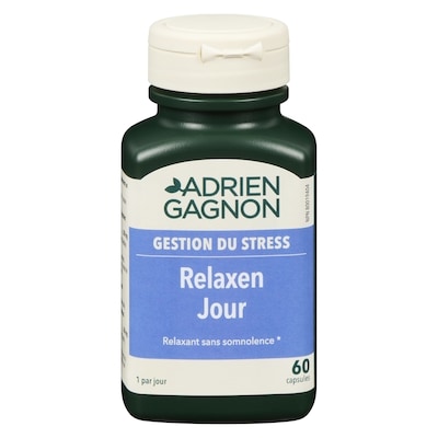 Adrien Gagnon AdrienGagnon Anti-Stress Relaxen Jour 60 Capsules 60 ea, 0,20 $/1ch