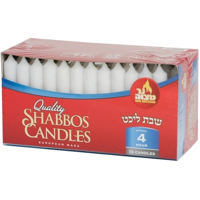 Altra Food 4-Hours Shabbos Candle, 72 Candles 1 ea, $39.99/1ea