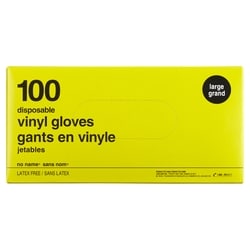 No Name Vinyl Disposable Gloves, Large 100 ea, $0.11/1ea