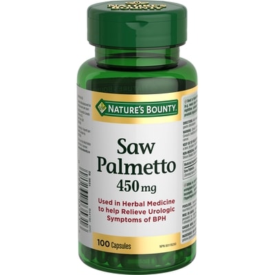 Nature's Bounty Saw Palmetto, 450 mg, Capsules 100 ea, $0.19/1ea