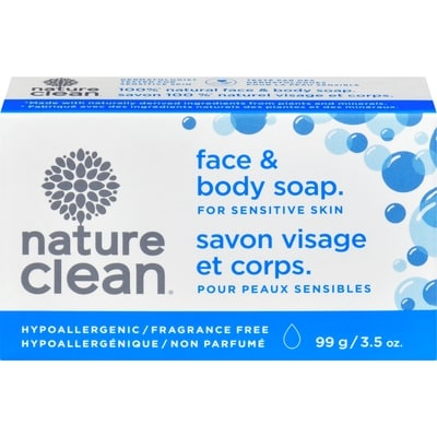 Nature Clean Sensitive Bath Bar, Unscented 99 g, $5.04/100g