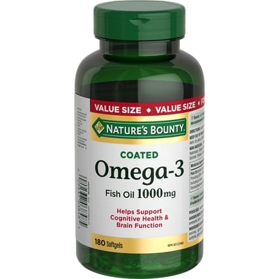 Nature's Bounty Omega-3 Fish Oil, 1000 mg, Softgels 180 ea, $0.16/1ea