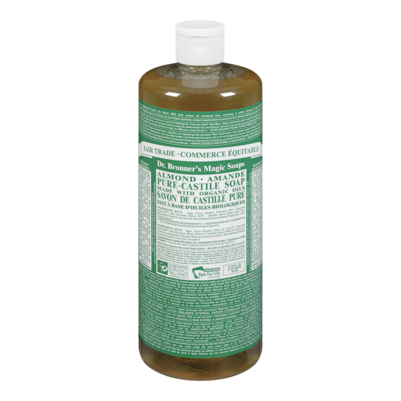 Pure Castile Liquid Soap, Almond