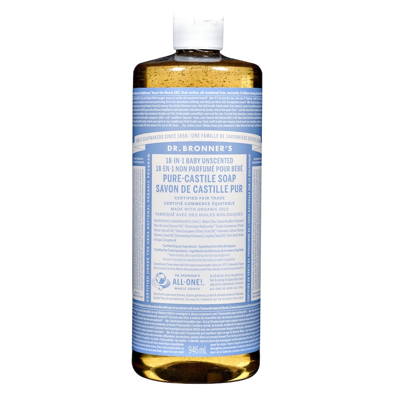 Pure-Castile Soap 18-In-1 Baby Unscented