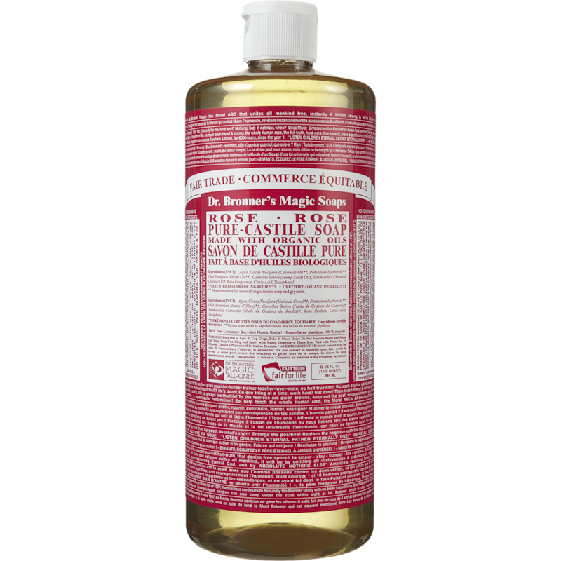 Pure Castile Liquid Soap, Rose