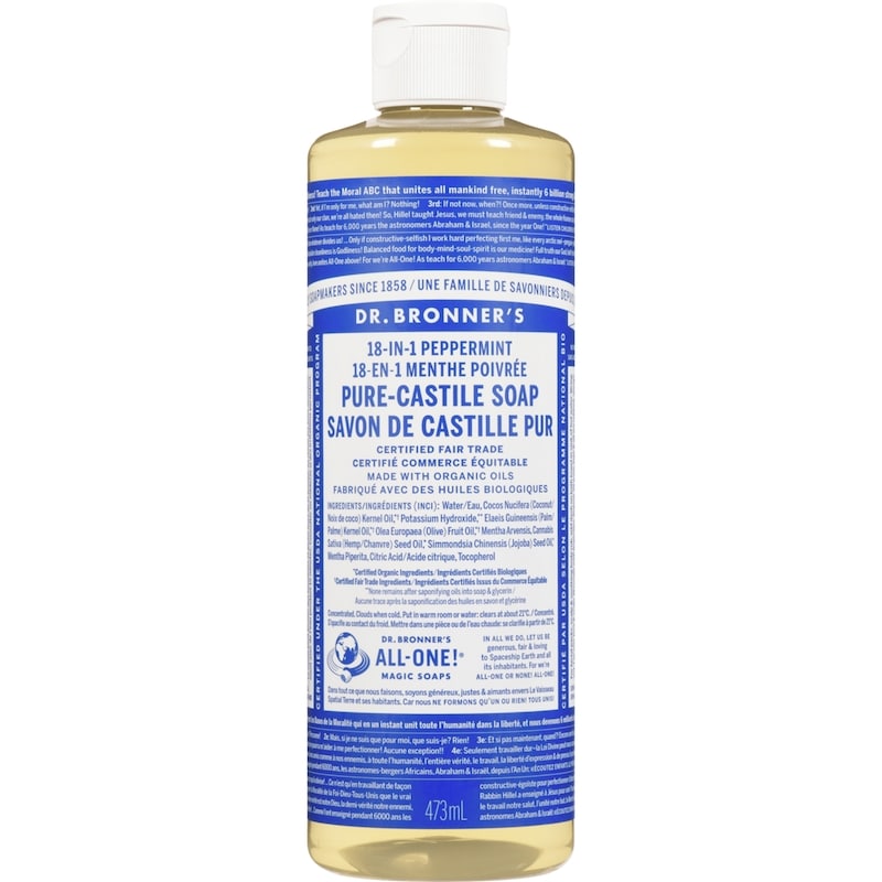 Pure Castile Liquid Soap, Peppermint