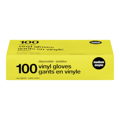 No Name Vinyl Disposable Gloves, Medium 100 ea, $0.11/1ea