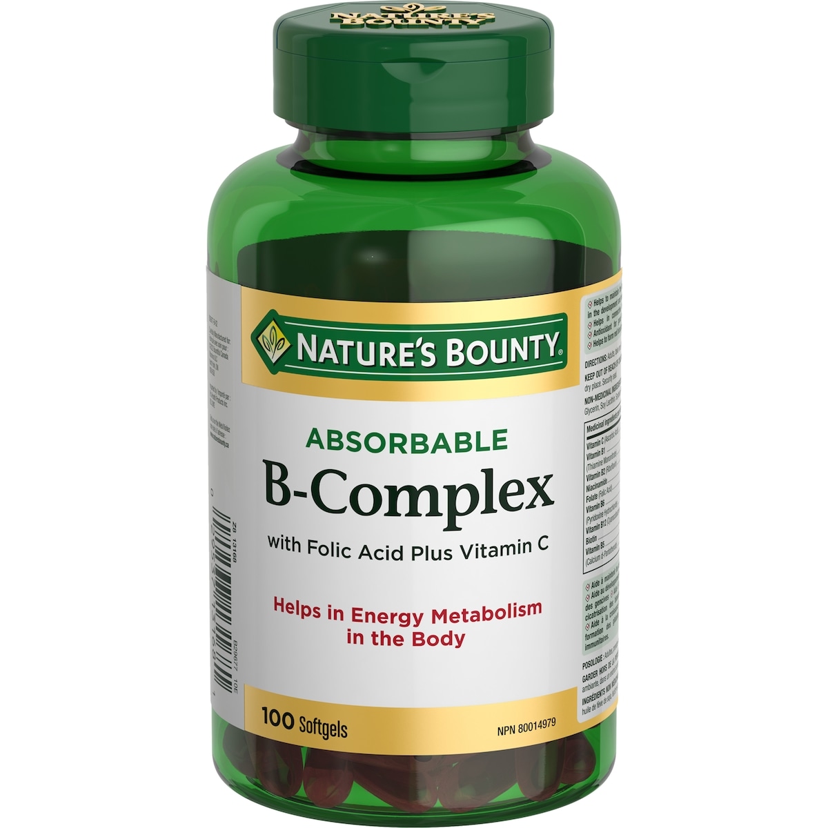 Nature's Bounty Super B Complex 100 ea, $0.20/1ea