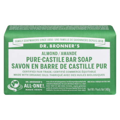 Dr Bronners Pure-Castile Bar Soap Almond 140 g, $7.17/100g
