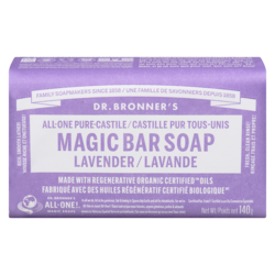Dr Bronners Pain de savon de Castille pur à la lavande 140 g, 6,06 $/100g