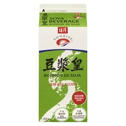 Sunrise Boisson de soya sans sucre ajouté 1.89 l, 0,29 $/100ml