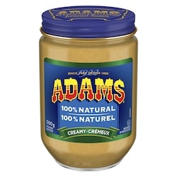 Adams beurre d'arachide crémeux 100 % naturel 500 g, 1,40 $/100g