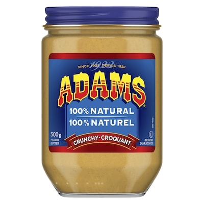 beurre d'arachide croquant 100% naturel