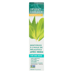 Desert Essence Dentifrice à l’huile de mélaleuca et aux feuilles de neem thé des bois 176 g