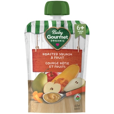 Baby Gourmet Organic Puree Roasted Squash & Fruit 128 ml, $1.79/100ml