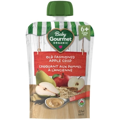 Baby Gourmet Purée Biologique Croquant aux pommes à l'ancienne 128 ml, 1,79 $/100ml