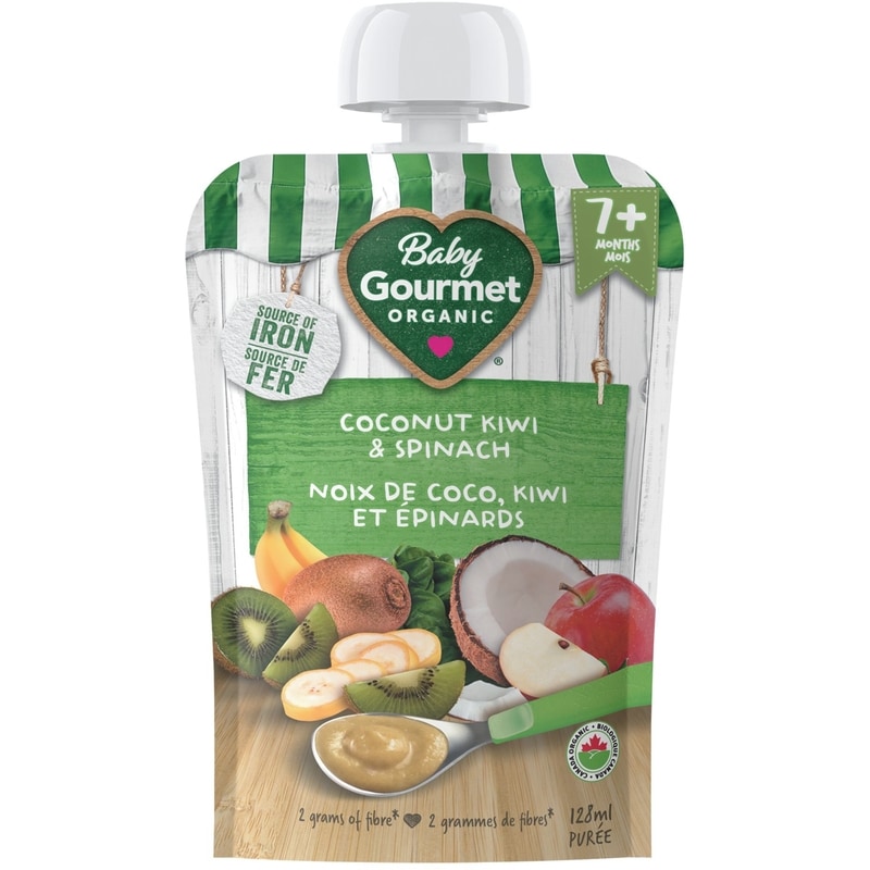 Organic Puree Coconut Kiwi Spinach