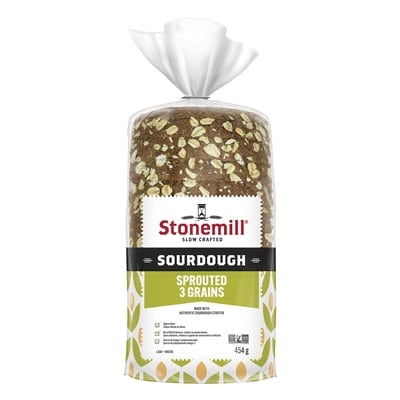 Stonemill Bakehouse Pains 3 grains germés Honest Wellness 454 g, 0,99 $/100g